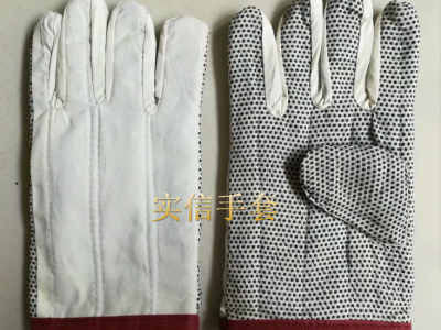 点胶棉手套,滴塑棉手套,胶点棉手套,止滑棉手套,点珠棉手套图2