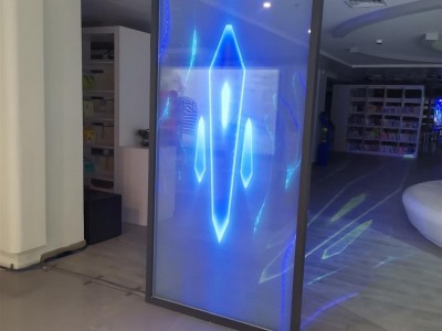 全息膜/全息投影膜3D广告展览器材/玻璃橱窗投影膜直供图2