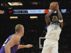 爱德华兹得到 44 分，兰德尔得到 20 分，帮助森林狼队以 116-98 击败太阳队