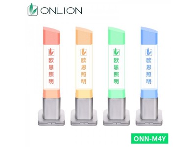 ONN-M4Y定制LOGO，水晶亚克力，单层三色警示灯图2