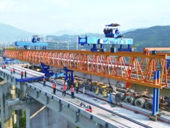 重庆白涛工业园区铁路专用线全线T梁架设工作宣告完工