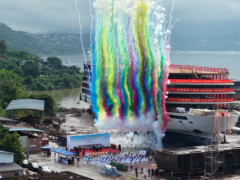 150 米豪华游轮 “重轮长江云帆” 涪陵吉水 海事护航绿色航运新标杆